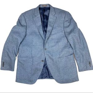Peter Millar Loro Piana Wool Cashmere Blazer Patch Pocket Tweed Jacket Large 40R